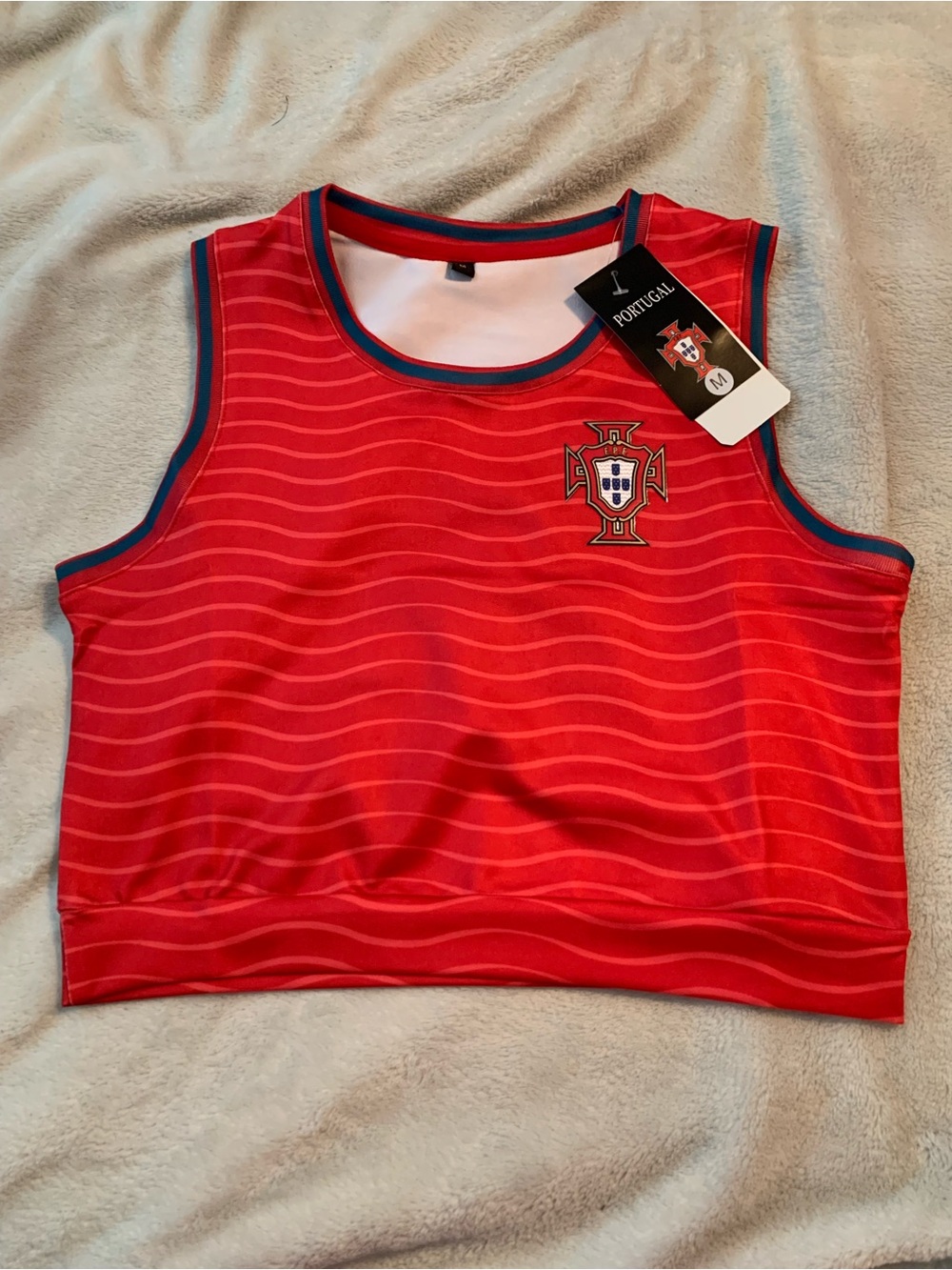 NWT- Portugal Tank Crop Top Woman's Jersey